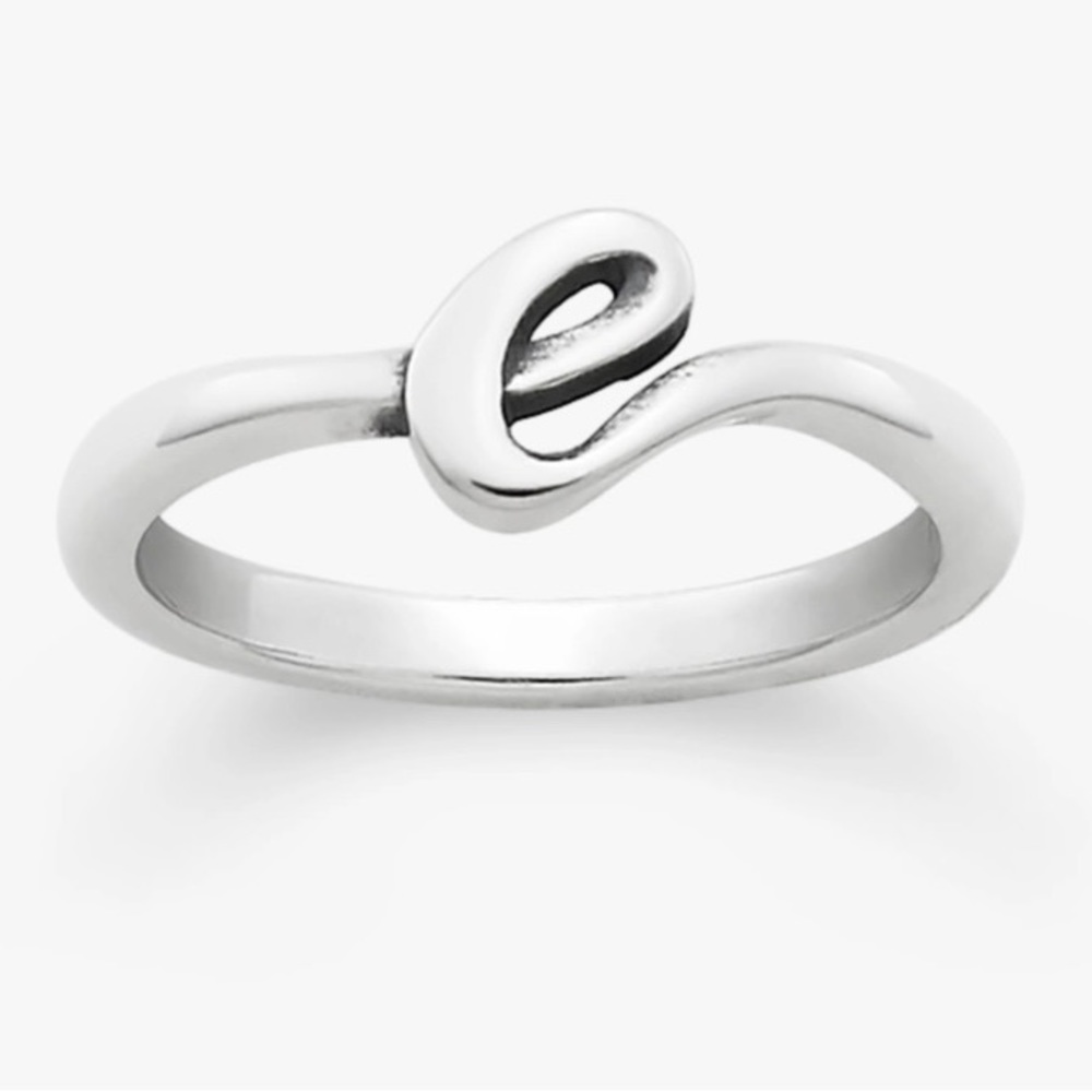 James Avery Letter “e” ring